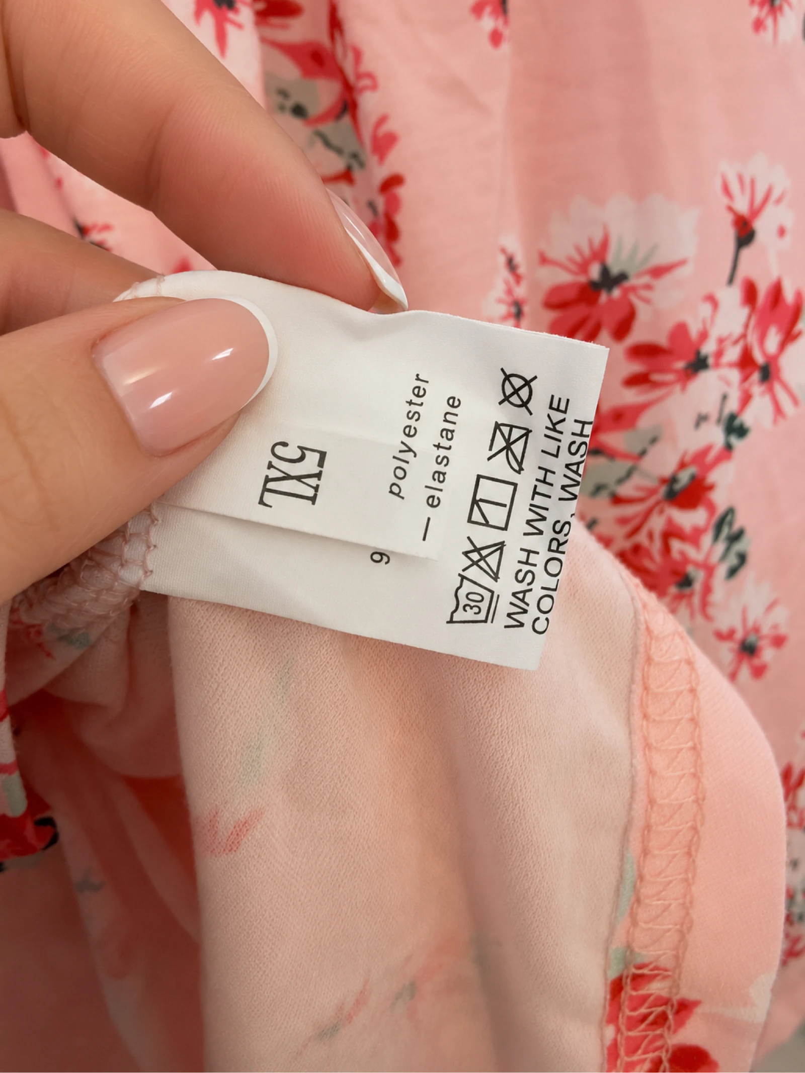 Roze bloemenshirt 5XL nieuw zonder etiket – photo 5